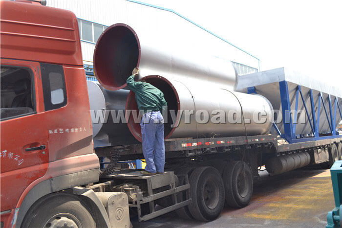 LB1000 asphalt mixing plant was transported to Shennongjia
